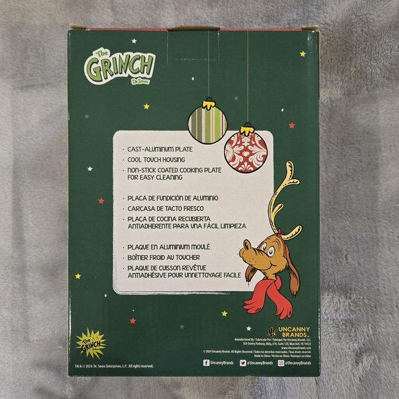 Brand New Dr. Seuss The Grinch Grilled Cheese Sandwich Maker - Picture 5 of 8